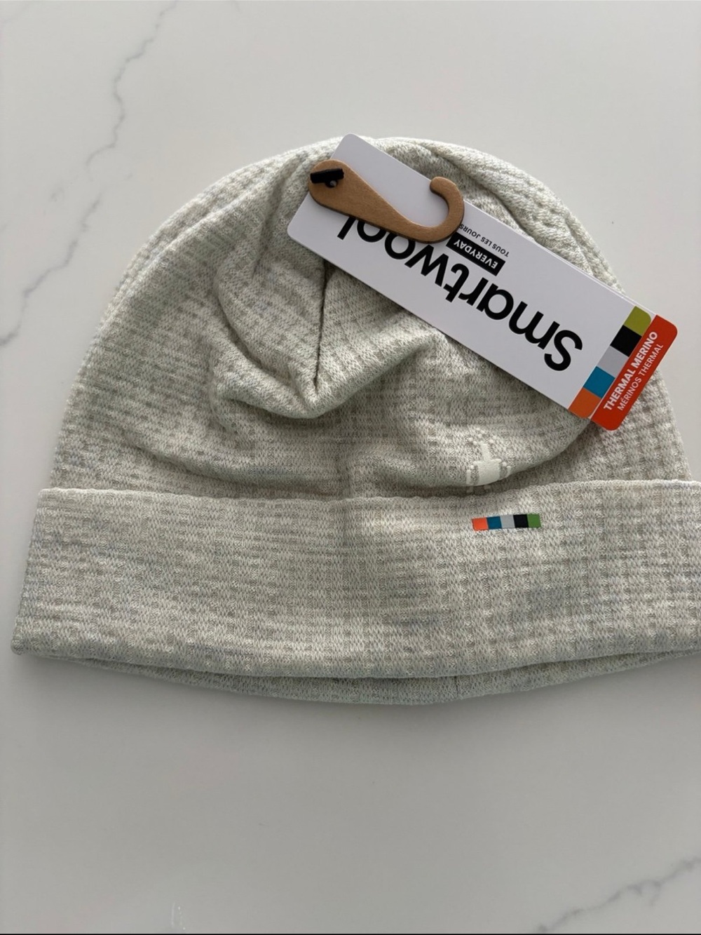 SmartWool Thermal RIB BEANIE ASH HEATHER NWT